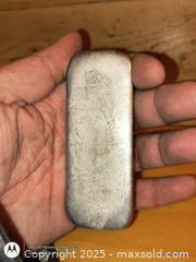 MaxSold Auction: Large hand cast pewter ingot - South Frontenac (Ontario, Canada) SELLER MANAGED Downsizing Online Auction - Battersea Road