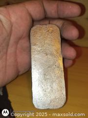 MaxSold Auction: Large hand cast pewter ingot - South Frontenac (Ontario, Canada) SELLER MANAGED Downsizing Online Auction - Battersea Road