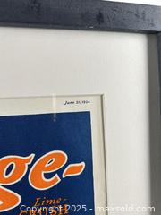 MaxSold Auction: 1924 ORANGE CRUSH “KRINKLY BOTTLE” FRAMED ADVERTISING  - Toronto (Ontario, Canada) PARTNER MANAGED Estate Sale Online Auction - Esandar Drive (STORAGE)