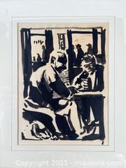 MaxSold Auction: DEPRESSION ERA INK DRAWING FRAMED.  - Toronto (Ontario, Canada) PARTNER MANAGED Estate Sale Online Auction - Esandar Drive (STORAGE)