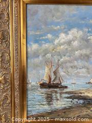 MaxSold Auction: DUTCH STYLE SEA SCAPE FRAMED PAINTING - Toronto (Ontario, Canada) PARTNER MANAGED Estate Sale Online Auction - Esandar Drive (STORAGE)