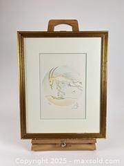 MaxSold Auction: FRAMED &#38; SIGNED SALVADOR DALI &#34;CAPRICORN&#34; - Toronto (Ontario, Canada) PARTNER MANAGED Estate Sale Online Auction - Esandar Drive (STORAGE)