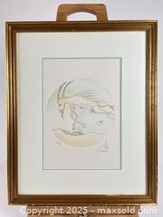 MaxSold Auction: FRAMED &#38; SIGNED SALVADOR DALI &#34;CAPRICORN&#34; - Toronto (Ontario, Canada) PARTNER MANAGED Estate Sale Online Auction - Esandar Drive (STORAGE)