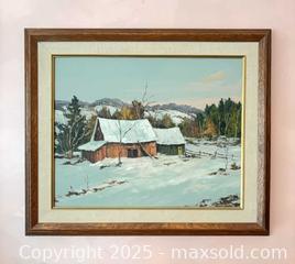 MaxSold Auction: GRIFFITHS, W.F. (Canadian, 1917-2011) - “Barn near Ottawa,” painting - Toronto (Ontario, Canada) PARTNER MANAGED Estate Sale Online Auction - Esandar Drive (STORAGE)