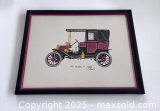 MaxSold Auction: GUTHRIE, MARION BOYD (American, 1920-2014) - 1911 Ford Model T car original watercolour - Toronto (Ontario, Canada) PARTNER MANAGED Estate Sale Online Auction - Esandar Drive (STORAGE)