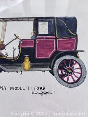 MaxSold Auction: GUTHRIE, MARION BOYD (American, 1920-2014) - 1911 Ford Model T car original watercolour - Toronto (Ontario, Canada) PARTNER MANAGED Estate Sale Online Auction - Esandar Drive (STORAGE)