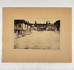 MaxSold Auction: HAY, JAMES HAMILTON - "THE TOWN SQUARE," SIGNED ANTIQUE ETCHING  - Toronto (Ontario, Canada) PARTNER MANAGED Estate Sale Online Auction - Esandar Drive (STORAGE)