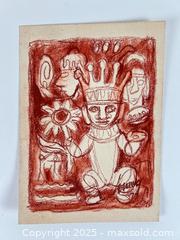 MaxSold Auction: VINTAGE ORIGINAL IDOL TOTEMIC DRAWING - Toronto (Ontario, Canada) PARTNER MANAGED Estate Sale Online Auction - Esandar Drive (STORAGE)