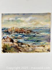 MaxSold Auction: VINTAGE WATERCOLOUR OF A SEASCAPE - Toronto (Ontario, Canada) PARTNER MANAGED Estate Sale Online Auction - Esandar Drive (STORAGE)