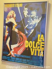 MaxSold Auction: 1960 Comedy-Drama Print La Dolce Vita, directed by Federico Fellini Print 29’ x 22’ - Toronto (Ontario, Canada) SELLER MANAGED Reseller Online Auction -  Bayview Avenue