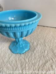 MaxSold Auction: ANTIQUE PRESSED OPALINE GLASS COMPOTE - Toronto (Ontario, Canada) SELLER MANAGED Reseller Online Auction -  Bayview Avenue