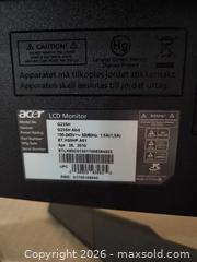 MaxSold Auction: ACER G235H 23.inch screen. LCD Computer Monitor - Vaughan (Ontario, Canada) SELLER MANAGED Commercial Liquidation Online Auction - Nashville Road