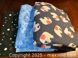 MaxSold Auction: 100% Cotton Flannel Fabric by the Yard — Assorted Full Yards (4–7 pcs) - Maple Ridge (British Columbia, Canada) PARTNER MANAGED Estate Sale Online Auction - Blanshard Street (STORAGE)