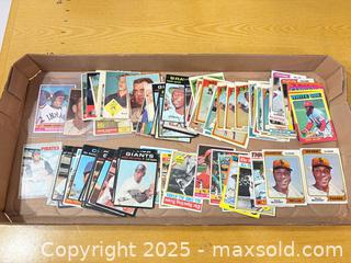 MaxSold Auction: 1960s–1970s Vintage Trading Card Lot, 50–75 Cards inc. Multiple Hank Aaron  - Maple Ridge (British Columbia, Canada) SELLER MANAGED Estate Sale Online Auction - Blanshard Street (STORAGE)