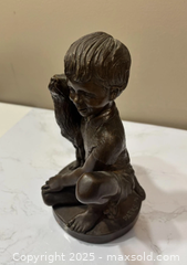 MaxSold Auction: 1974 Franklin Mint Charles Parks Bronze Sculpture Boy with Dog COA Limited Ed - Maple Ridge (British Columbia, Canada) PARTNER MANAGED Estate Sale Online Auction - Blanshard Street (STORAGE)
