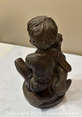 MaxSold Auction: 1974 Franklin Mint Charles Parks Bronze Sculpture Boy with Dog COA Limited Ed - Maple Ridge (British Columbia, Canada) PARTNER MANAGED Estate Sale Online Auction - Blanshard Street (STORAGE)