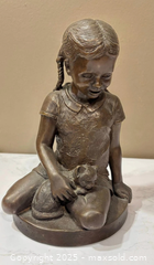 MaxSold Auction: 1974 Franklin Mint Charles Parks Bronze Sculpture "Girl with Cat" COA Limited Ed - Maple Ridge (British Columbia, Canada) PARTNER MANAGED Estate Sale Online Auction - Blanshard Street (STORAGE)