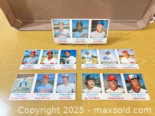 MaxSold Auction: 1974 Vintage Baseball Cards uncut panels Jim Hunter etc  - Maple Ridge (British Columbia, Canada) PARTNER MANAGED Estate Sale Online Auction - Blanshard Street (STORAGE)