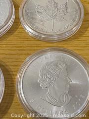 MaxSold Auction: 2015 &#38; 2013 Canadian Maple Leaf 1 oz .9999 Silver Coins, Lot of 4 - Maple Ridge (British Columbia, Canada) SELLER MANAGED Estate Sale Online Auction - Blanshard Street (STORAGE)