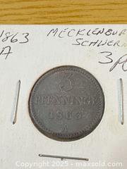 MaxSold Auction: 3 Pfennige 1863 Coin, Mint Mark A - Maple Ridge (British Columbia, Canada) PARTNER MANAGED Estate Sale Online Auction - Blanshard Street (STORAGE)