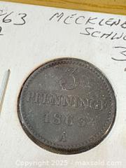 MaxSold Auction: 3 Pfennige 1863 Coin, Mint Mark A - Maple Ridge (British Columbia, Canada) PARTNER MANAGED Estate Sale Online Auction - Blanshard Street (STORAGE)