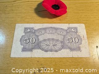 MaxSold Auction: 50 Centavos WW2 Japanese Government (Philippine Occupation) Banknote - Maple Ridge (British Columbia, Canada) PARTNER MANAGED Estate Sale Online Auction - Blanshard Street (STORAGE)