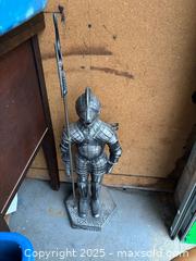 MaxSold Auction: Armored Knight Doorstop, approx. 24–30 in - Maple Ridge (British Columbia, Canada) SELLER MANAGED Estate Sale Online Auction - Blanshard Street (STORAGE)