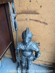 MaxSold Auction: Armored Knight Doorstop, approx. 24–30 in - Maple Ridge (British Columbia, Canada) SELLER MANAGED Estate Sale Online Auction - Blanshard Street (STORAGE)