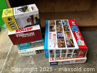 MaxSold Auction: Assorted Jigsaw Puzzle Lot, 6 Boxes - Maple Ridge (British Columbia, Canada) PARTNER MANAGED Estate Sale Online Auction - Blanshard Street (STORAGE)