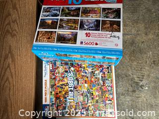 MaxSold Auction: Assorted Jigsaw Puzzle Lot, 6 Boxes - Maple Ridge (British Columbia, Canada) PARTNER MANAGED Estate Sale Online Auction - Blanshard Street (STORAGE)