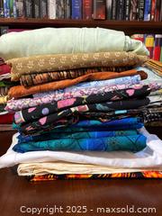 MaxSold Auction: Assorted Quilting/Craft Cotton Fabric Lot — ~12–15 pcs, 1 yd each - Maple Ridge (British Columbia, Canada) PARTNER MANAGED Estate Sale Online Auction - Blanshard Street (STORAGE)
