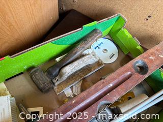 MaxSold Auction: Assorted Workshop Tools Lot in Cardboard Box - Maple Ridge (British Columbia, Canada) PARTNER MANAGED Estate Sale Online Auction - Blanshard Street (STORAGE)