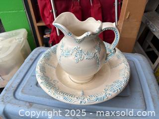 MaxSold Auction: Beverly Embossed Ceramic Pitcher and Basin Wash Set - Maple Ridge (British Columbia, Canada) PARTNER MANAGED Estate Sale Online Auction - Blanshard Street (STORAGE)