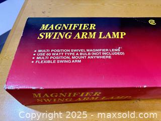 MaxSold Auction: Brico Magnifier Swing-Arm Lamp, Clamp or Mount (Bulb Not Included) - Maple Ridge (British Columbia, Canada) PARTNER MANAGED Estate Sale Online Auction - Blanshard Street (STORAGE)