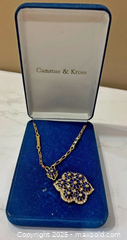 MaxSold Auction: Camrose & Kross Gold-Tone Jacqueline Bouvier Replica Necklace - Maple Ridge (British Columbia, Canada) PARTNER MANAGED Estate Sale Online Auction - Blanshard Street (STORAGE)