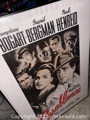 MaxSold Auction: Casablanca Framed Movie Poster, Approx. 24 x 36 in - Maple Ridge (British Columbia, Canada) PARTNER MANAGED Estate Sale Online Auction - Blanshard Street (STORAGE)
