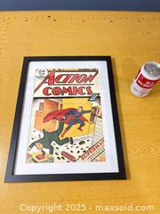 MaxSold Auction: Framed Action Comics No. 7 Reproduction Poster, 16 x 20 in - Maple Ridge (British Columbia, Canada) PARTNER MANAGED Estate Sale Online Auction - Blanshard Street (STORAGE)