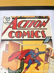 MaxSold Auction: Framed Action Comics No. 7 Reproduction Poster, 16 x 20 in - Maple Ridge (British Columbia, Canada) PARTNER MANAGED Estate Sale Online Auction - Blanshard Street (STORAGE)