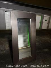 MaxSold Auction: Full-Length Mirror with Dark Brown Wood Veneer Frame - Maple Ridge (British Columbia, Canada) PARTNER MANAGED Estate Sale Online Auction - Blanshard Street (STORAGE)