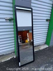 MaxSold Auction: Full-Length Rectangular Floor/Wall Mirror — Black Frame - Maple Ridge (British Columbia, Canada) PARTNER MANAGED Estate Sale Online Auction - Blanshard Street (STORAGE)