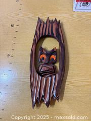 MaxSold Auction: Hand-carved Wooden Owl Wall Hanging Plaque, 15–16" Tall - Maple Ridge (British Columbia, Canada) PARTNER MANAGED Estate Sale Online Auction - Blanshard Street (STORAGE)
