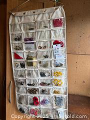 MaxSold Auction: Hanging Jewelry Organizer with Clear Vinyl Pockets - Maple Ridge (British Columbia, Canada) PARTNER MANAGED Estate Sale Online Auction - Blanshard Street (STORAGE)