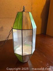 MaxSold Auction: Hanging Stained Glass Pendant Lantern - Maple Ridge (British Columbia, Canada) SELLER MANAGED Estate Sale Online Auction - Blanshard Street (STORAGE)