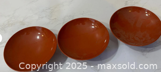 MaxSold Auction: Japan Air Lines (JAL) Sake Cups / Saucer-Style Bowls, Set of 3 - Maple Ridge (British Columbia, Canada) PARTNER MANAGED Estate Sale Online Auction - Blanshard Street (STORAGE)