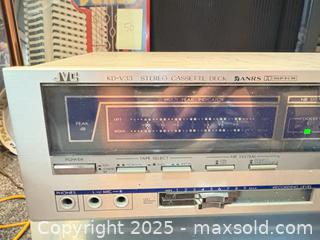 MaxSold Auction: JVC KD-V33 Stereo Cassette Deck, Silver/Champagne Face - Maple Ridge (British Columbia, Canada) PARTNER MANAGED Estate Sale Online Auction - Blanshard Street (STORAGE)