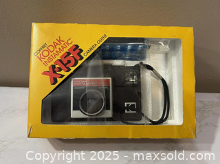 MaxSold Auction: Kodak Instamatic X-15F 126 Cartridge Camera w/ FlipFlash II - Maple Ridge (British Columbia, Canada) SELLER MANAGED Estate Sale Online Auction - Blanshard Street (STORAGE)