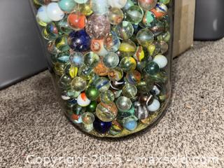 MaxSold Auction: Lot of 200–300 Glass Marbles with Clear Storage Jar - Maple Ridge (British Columbia, Canada) PARTNER MANAGED Estate Sale Online Auction - Blanshard Street (STORAGE)