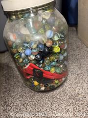MaxSold Auction: Lot of 200–300 Glass Marbles with Clear Storage Jar - Maple Ridge (British Columbia, Canada) PARTNER MANAGED Estate Sale Online Auction - Blanshard Street (STORAGE)