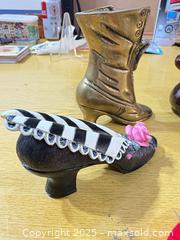MaxSold Auction: Lot of 4 Victorian-Style Decorative Miniature Shoe Figurines - Maple Ridge (British Columbia, Canada) PARTNER MANAGED Estate Sale Online Auction - Blanshard Street (STORAGE)