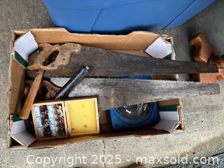 MaxSold Auction: Lot of 6–10 Mixed Hand Tools with Router Bits - Maple Ridge (British Columbia, Canada) PARTNER MANAGED Estate Sale Online Auction - Blanshard Street (STORAGE)
